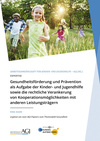 Cover der Expertise: Im oberen Teil befindet sich ein Foto von Kindern, die in Sommerkleidung lachend durch den Wald laufen